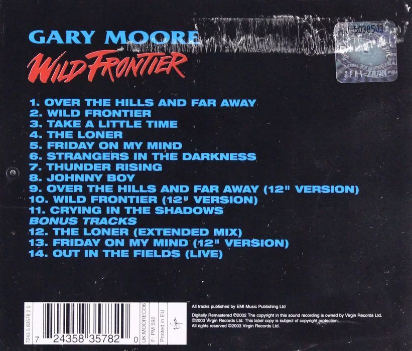 Wild Frontier, CD. Virgin