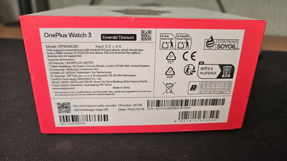 OnePlus Watch 3 Zielony 46mm | Stan Idealny | Gwarancja | Bateria 5-6 dni!