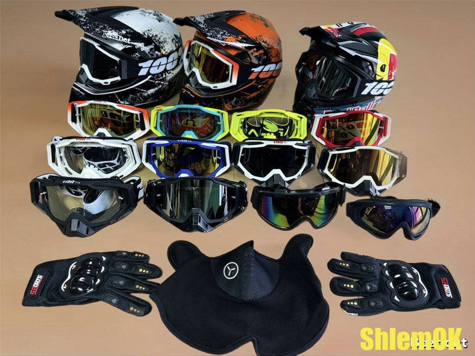 Кроссовые мото очки перчатки мотоочки