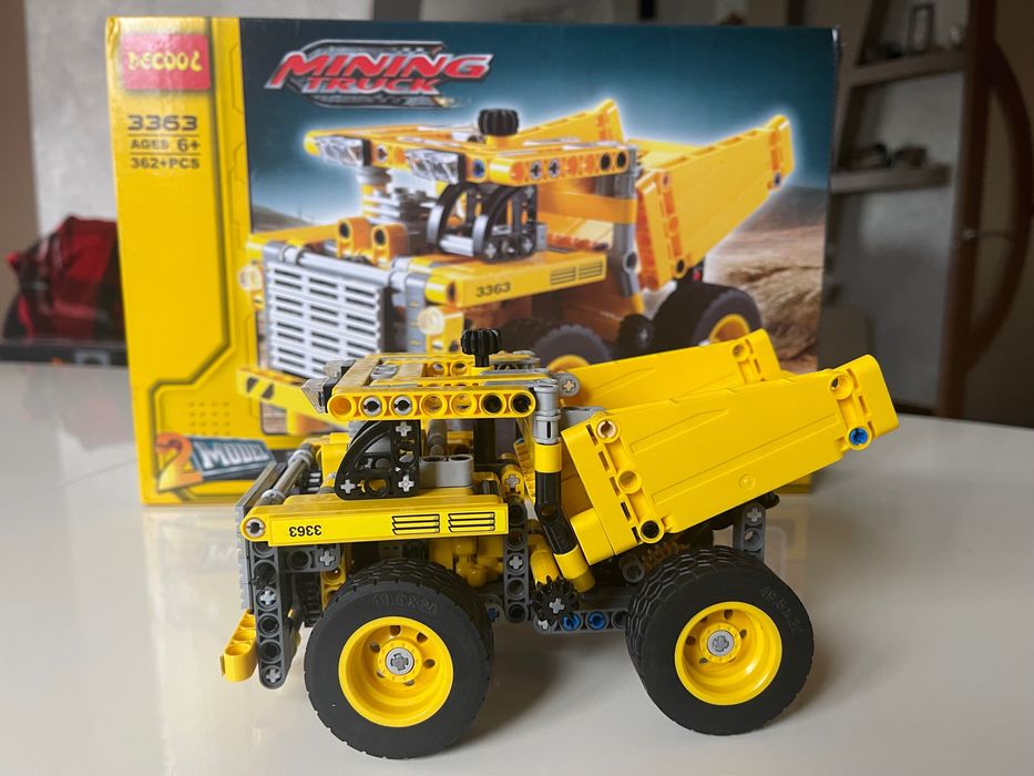 Конструктор 2 в 1  самоскид екскаватор