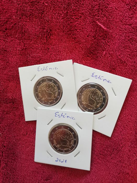 Moeda UNC comemorativa de 2€ Estónia 2021