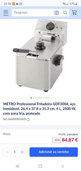 Fritadeira industrial