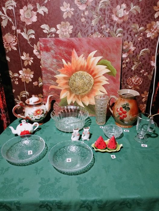 Кувшин,салатник, керамика, бокал, перечница, ваза