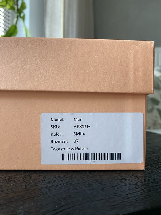 Buty baleriny Anis Mari 37 beżowe cielisty róż