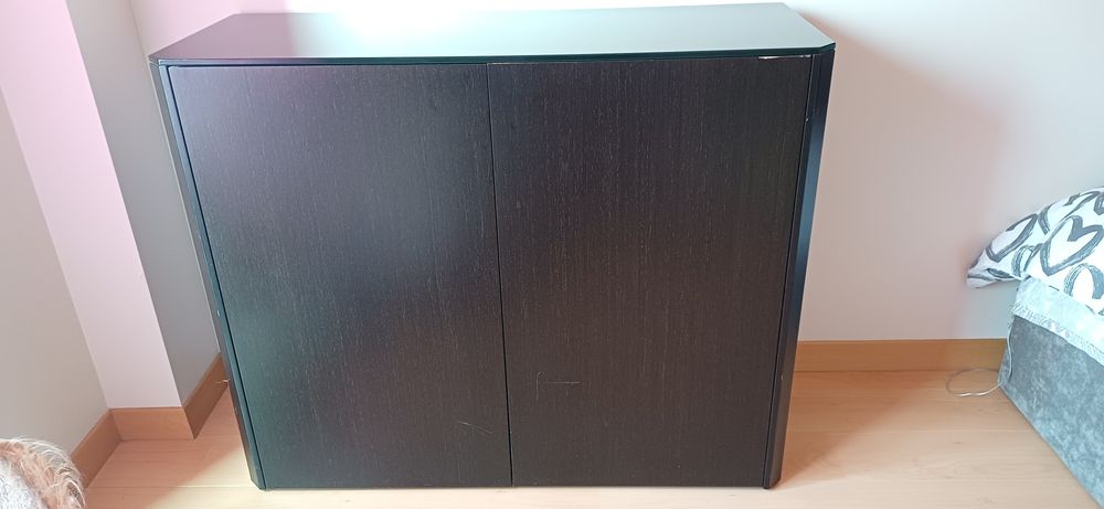 Móveis Antarte wenge com vidro preto