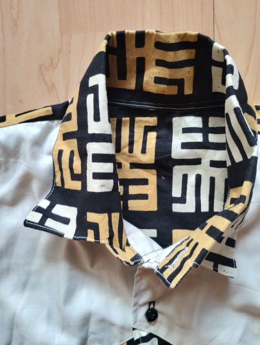 Koszula z materiału Veritable Block Prints Antiquity Wax