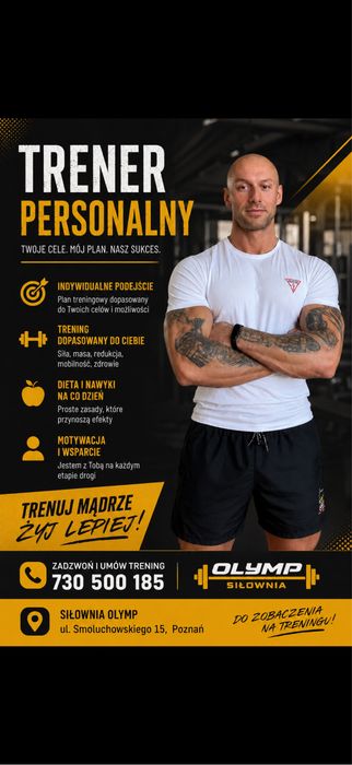 Trener personalny Poznan silownia Olymp  Grunwald