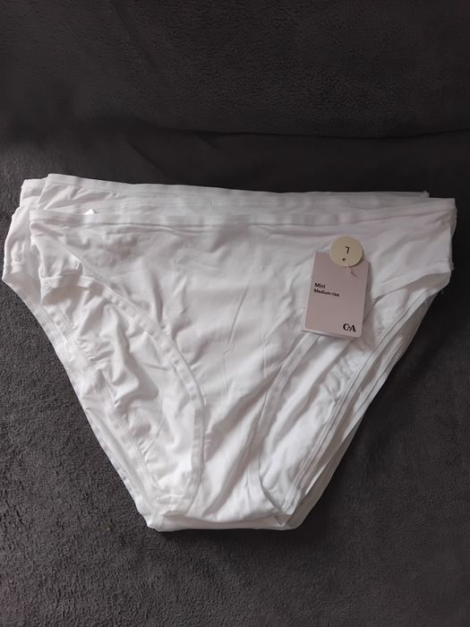 nowe C&A L  białe majtki 6 par zestaw figi damskie 6pak