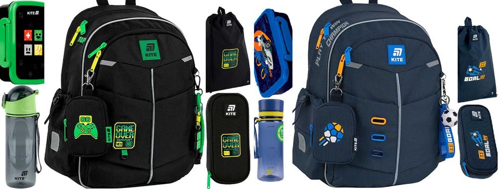 Рюкзак шкільний Kite Education 771S пенал ланчбокс пляшка