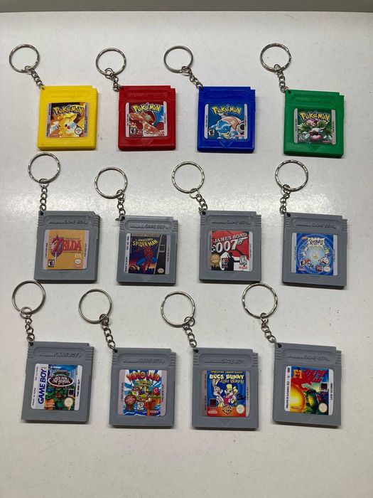 Porta-Chaves do Pokémon, Zelda, Gameboy, Nintendo e Star Wars