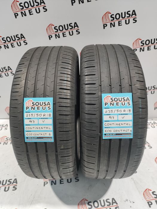 2 pneus semi novos 235-50R18 Continental - Oferta dos Portes