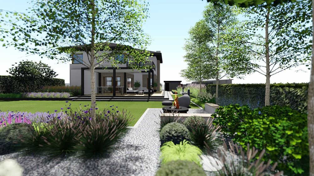 Projektowanie ogrodów Ogrody nowoczesne Kompleksowo