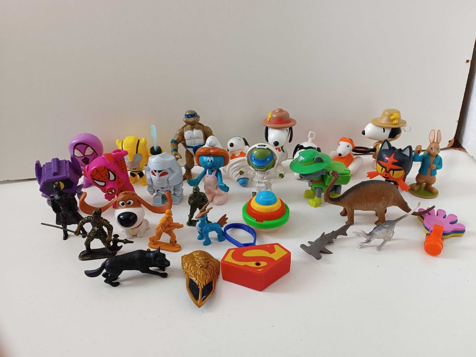 дитяча іграшка 30  шт солдатики смурфік вольт черпашка нінзя динозавр