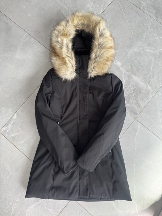 Zara kurtka zimowa parka płaszcz futerko L 40