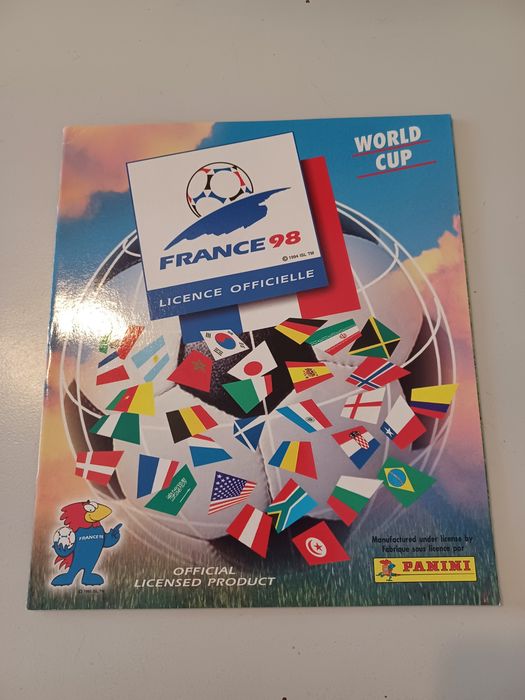 Caderneta Panini Mundial 1998 vazia