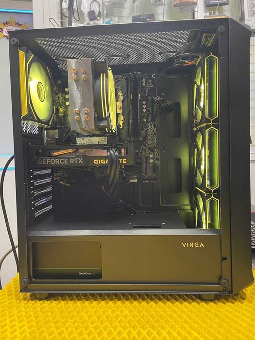 Акция ! Игровой компьютер ПК Комп Rezen 5 5500 + 16 Gb + RTX 5060 8Gb