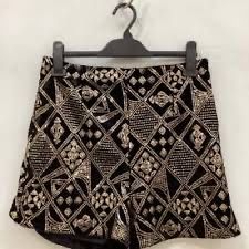 Шорти zara з біркою блискучі з паєтками