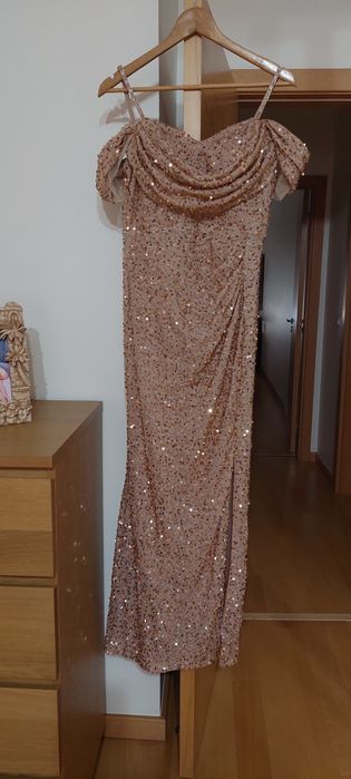 Vestido de cerimónia  dourado