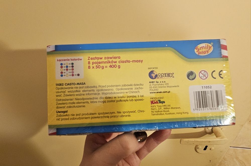 Zestaw farby i ciastolina