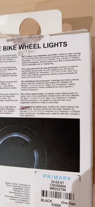 Luzes fluorescentes para rodas de bicicleta