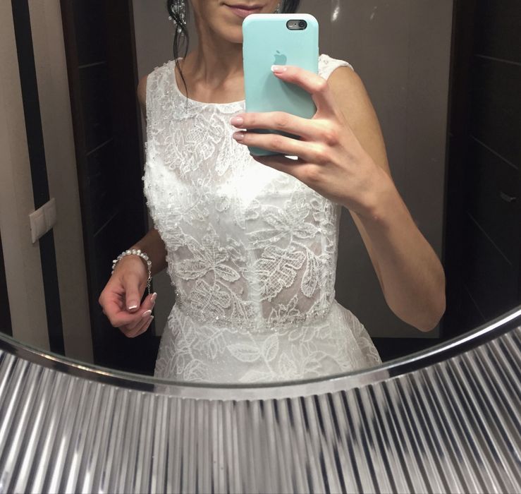 Сукня для розпису міді / Весільна сукня (Айворі, р. 36)