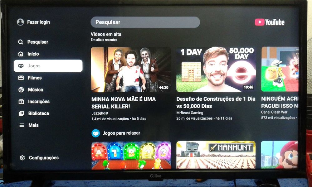Vendo Smart tv Led Qlive de 32 polegadas