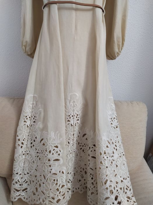 Vestido midi Zimmerman bordado