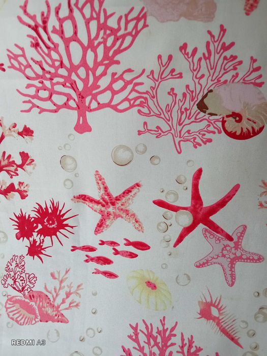 Obrus, duży, koralowce, morskie motywy, z Sardynii