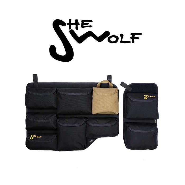SHE-WOLF Organizer na szyby drzwi tył INEOS GRENADIER z torebką zrywką