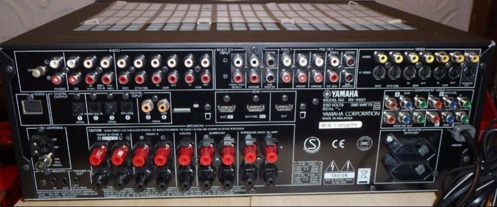 7.1 Am/Fm Amplituner Yamaha Yamaha RX-V 661. HDMI , 140 W/kana