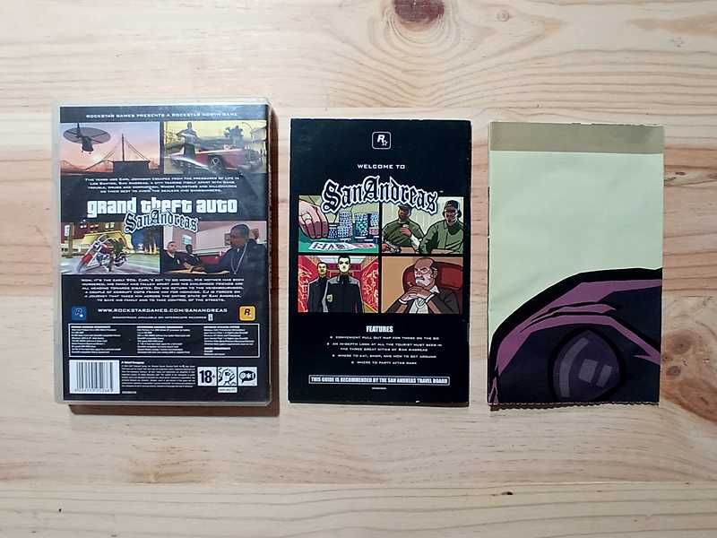 Caixa e Manuais Grand Theft Auto San Andreas - PC