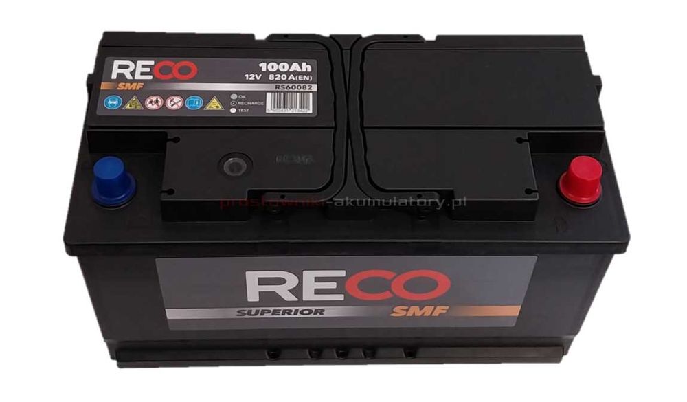 Akumulator RECO 100Ah 820A Wyzwolenia 3A