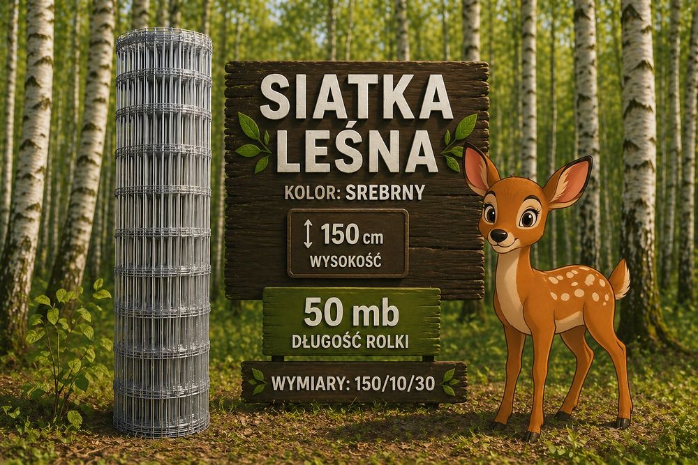 Siataką leśna 150/10/30 rolka 50mb