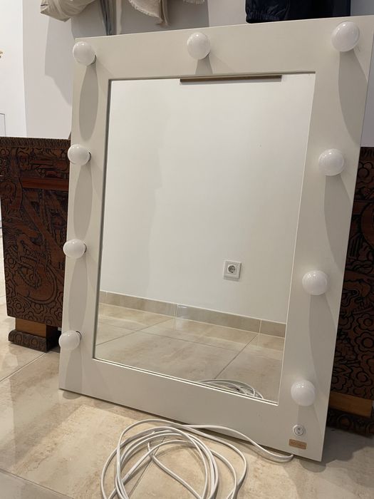 Espelho luzes maquilhagem 80x60