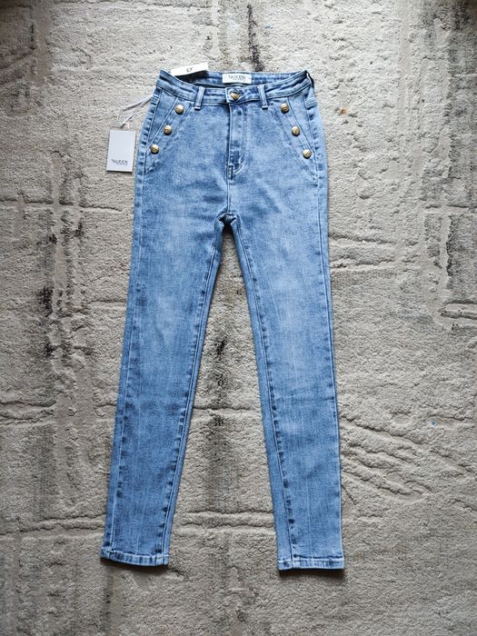 Spodnie damskie skinny jeans rurki 38 M Queen Hearts nowe z metką