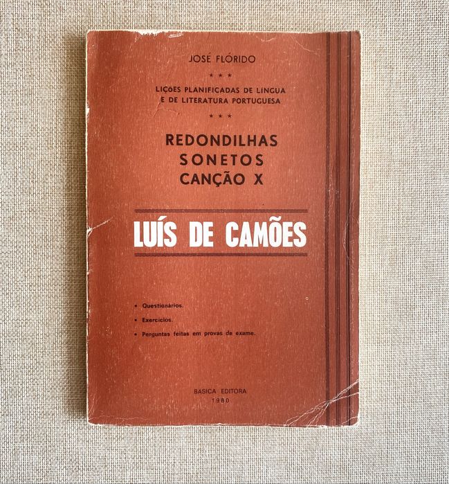 Livro Luís De Camões: Redondilhas, Sonetos, Canção X, José Flórido