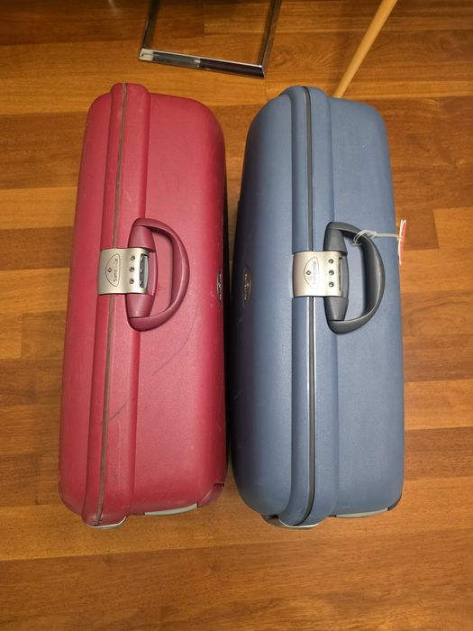Malas samsonite F'lite Wine Red e Petróleo Blue