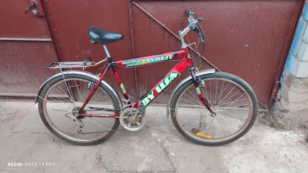 Велосипед взрослый спортивный 21 скорость с багажником