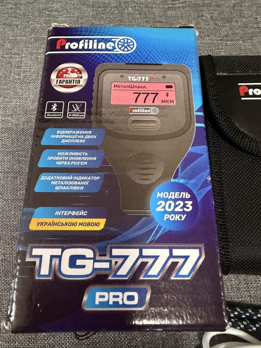 Толщиномер-TG-777-Pro-Profiline.(Fe+Zn+MFe металлы, 2 дисплея работа с