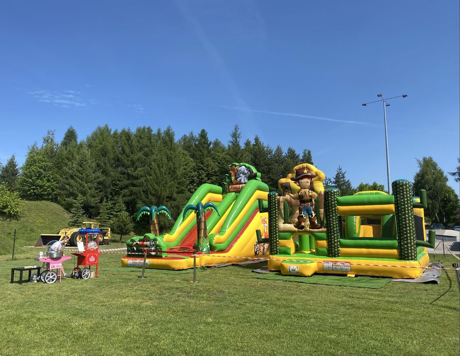 Wynajmem dmuchańca, maszynka do waty, popcornu, piana party