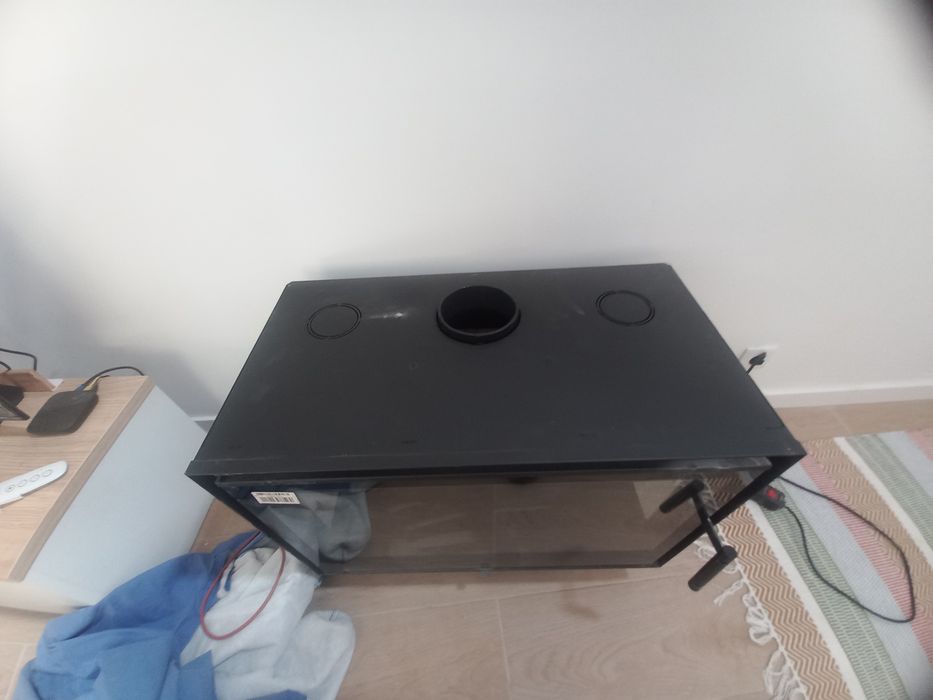 Recuperador de calor METLOR ELOS ECOLUX 80  com ARO, GRELHA e Tubos de inox