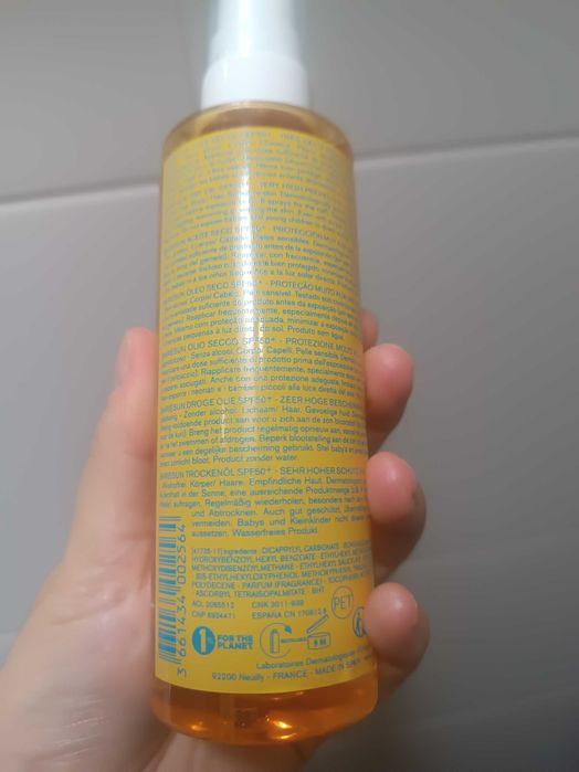 Novo Uriage protetor solar óleo 50+