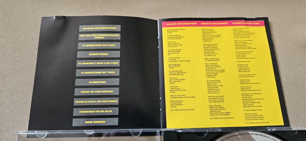 Depeche Mode - Black Celebration.