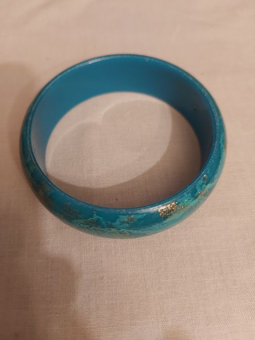 Pulseira Italiana matizada de Verde e Dourado.