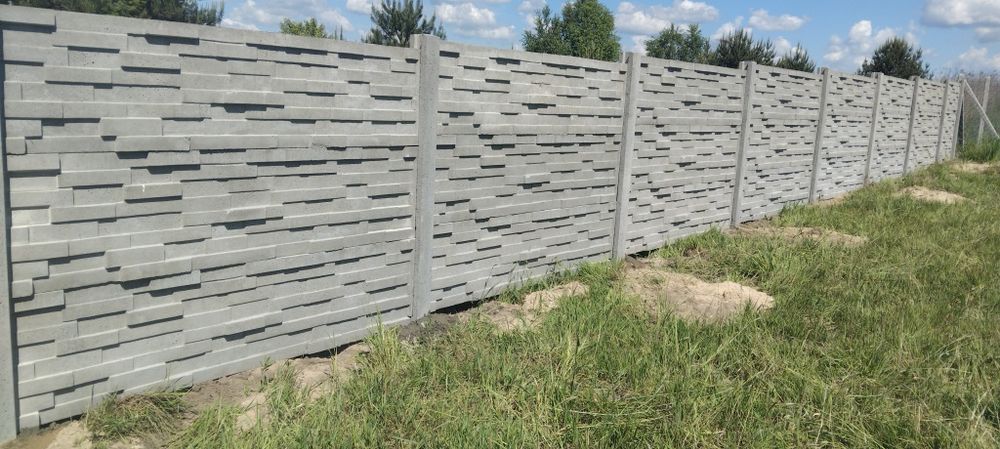 Ogrodzenie betonowe panelowe PRODUCENT  montaż