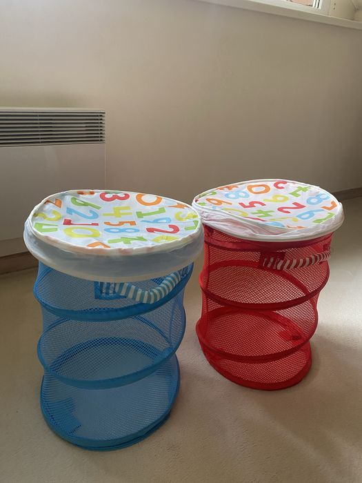 Ikea składane pojemniki na zabawki 2 szt.