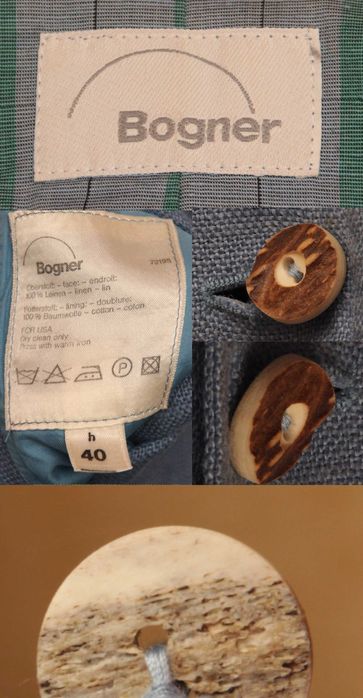 Bogner рр 40 L wmns льняной пиджак олений рог