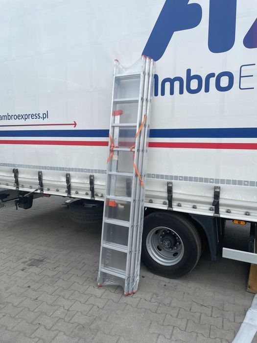 Drabina aluminiowa profesjonalna wielofunkcyjna HIGHER 3x9 seria 73PRO 6,51m 150KG