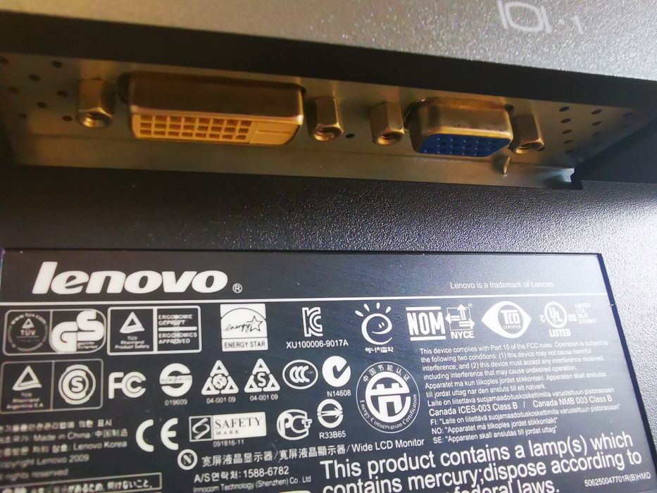Monitor lenovo thinkvision L1951pw0