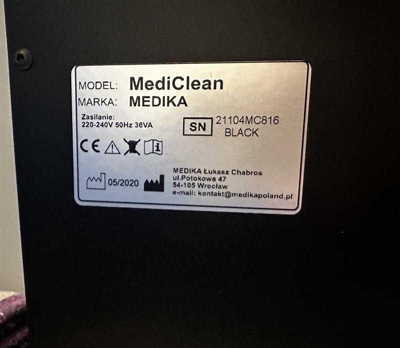 Sterylizator Tunelowy MediClean BLACK firmy Medika